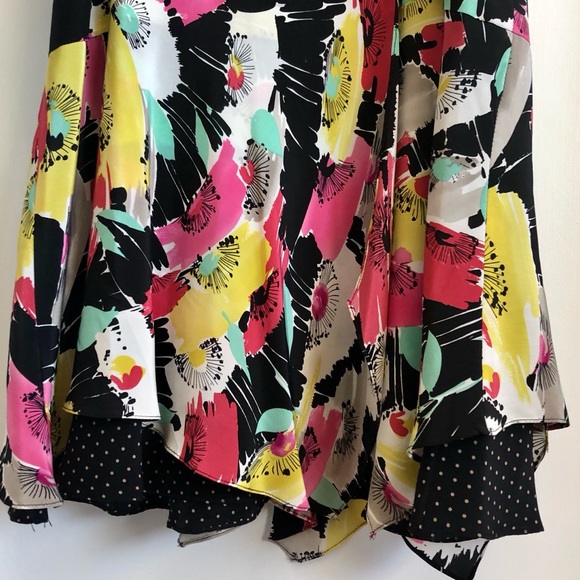 Silk Nanette Lepore Flutter Sleeves Silk Dress - Picture 8 of 12